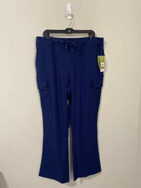 NWT Healing Hands Blair Mid Rise Drawstring Flare Scrub Pants, Size XL